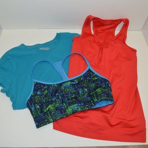 C9 women's small workout bundle tee, tank and bra